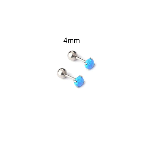 Silver Blue-4mm