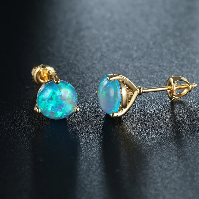 gold blue opal