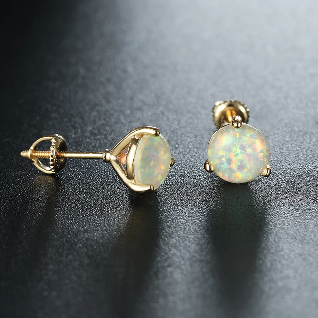 gold white opal